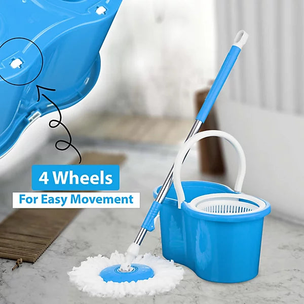 360° Rotating Head Mops with Bucket Mob Deep-cleaning magic mop-microfiber mop | Best for home and office cleaning